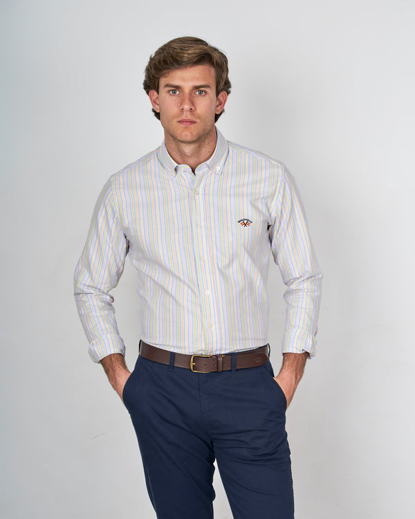 CM CUELLO BOTON OXFORD RAYAS 0025 253171