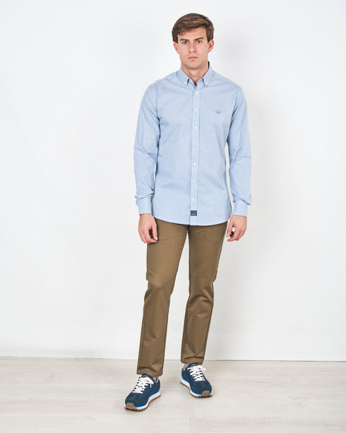 CAMISA C/BOTON VIYELA CUADROS 0025 000164 SPAGNOLO