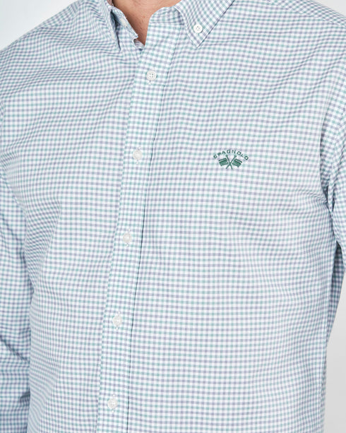 CAMISA C/BOTON VIYELA CUADROS 0025 019373 SPAGNOLO