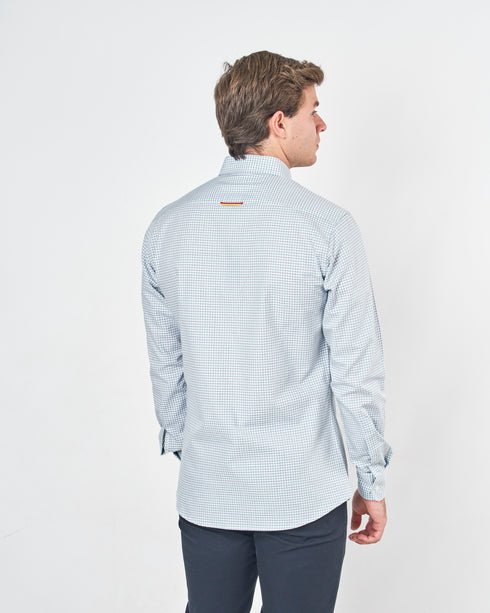 CAMISA C/BOTON VIYELA CUADROS 0025 019373 SPAGNOLO