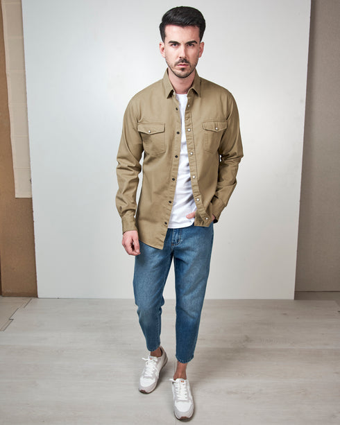 CAMISA OVERSIZE BOLSILLOS 4022 000081 SPAGNOLO