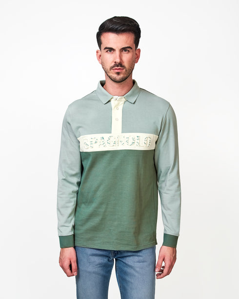 POLO SPG TRICOLOR 1143337 VERDE