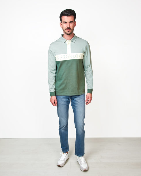 POLO SPG TRICOLOR 1143337 VERDE