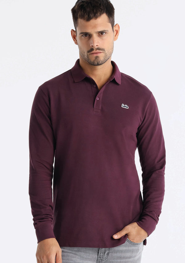 POLO MANGA LARGA LOIS 143200 BURDEOS