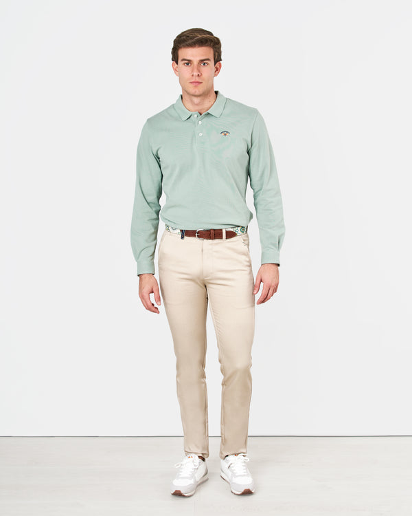 PANTALON CHINO SPG SLIM ESTAMPADO 154068845 CREMA