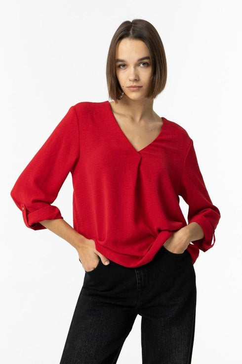 Blusa Manga Larga TIFFOSI Sand 534 Rojo Tango