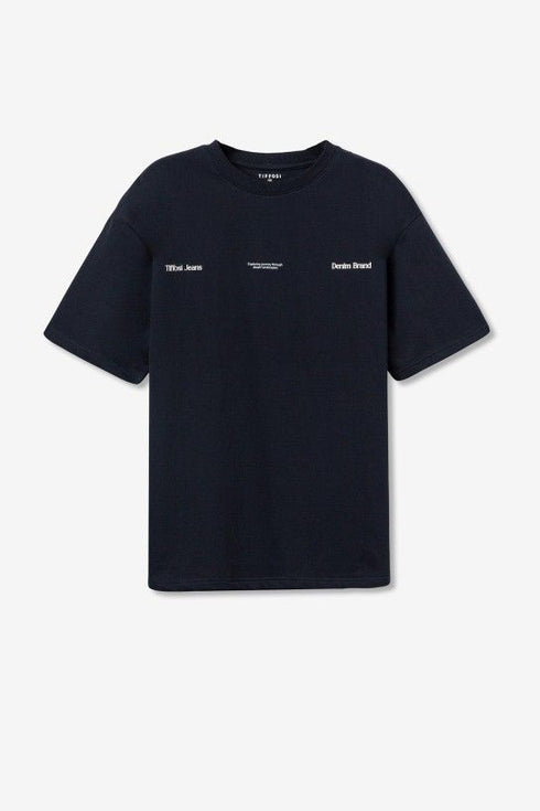 Camiseta Manga Corta TIFFOSI Shawn 773 Azul de Metileno