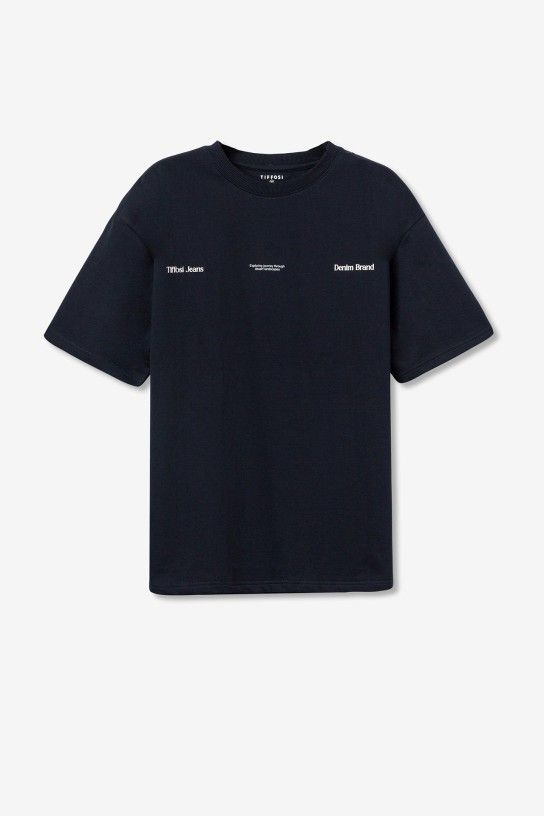 Camiseta Manga Corta TIFFOSI Shawn 773 Azul de Metileno