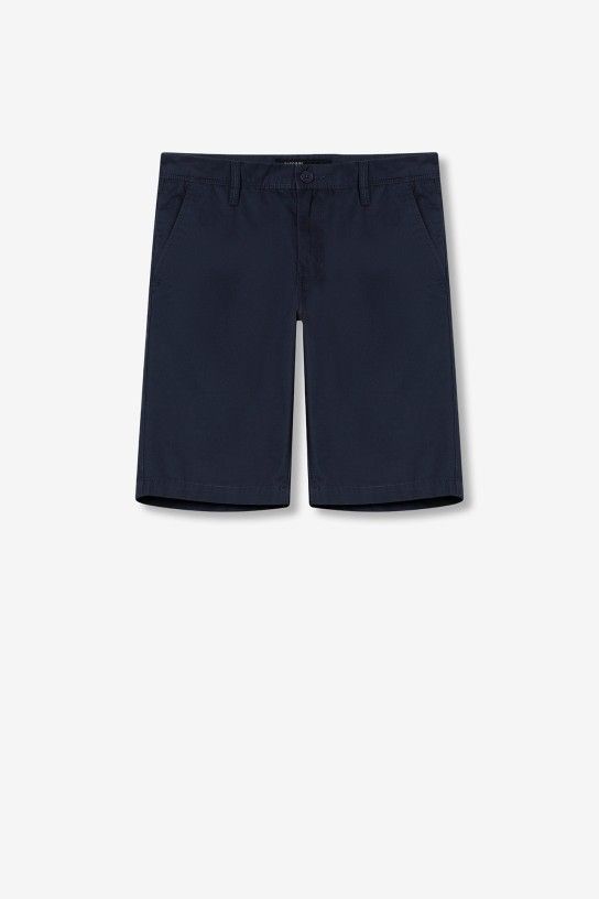 Bermudas no Denim TIFFOSI Chino Short Regular_21 773 Azul de Metileno