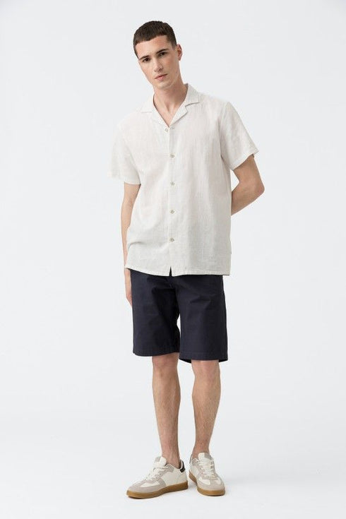 Bermudas no Denim TIFFOSI Chino Short Regular_21 773 Azul de Metileno