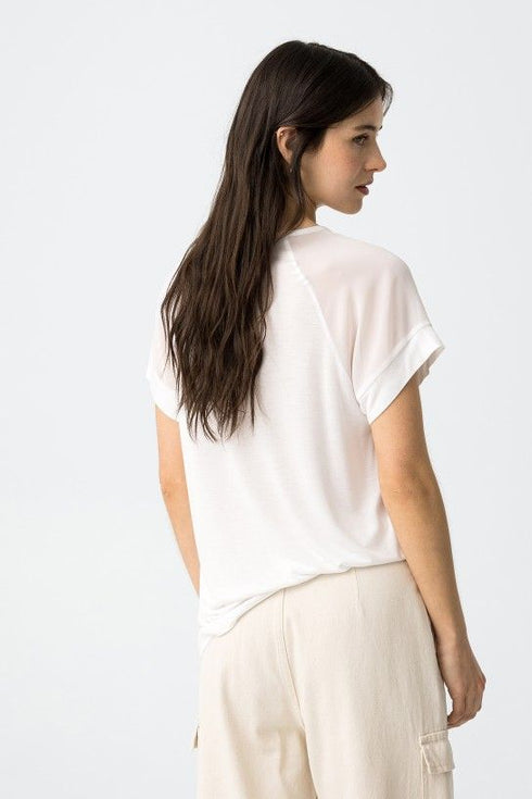 Camiseta Manga Corta TIFFOSI Cilita_2 110 Blanco Brillante