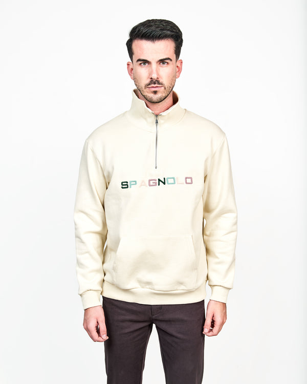 SUDADERA SPG LETRAS COLORES174380045 CREMA