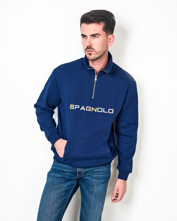 SUDADERA SPG LETRAS COLORES174380045 MARINO