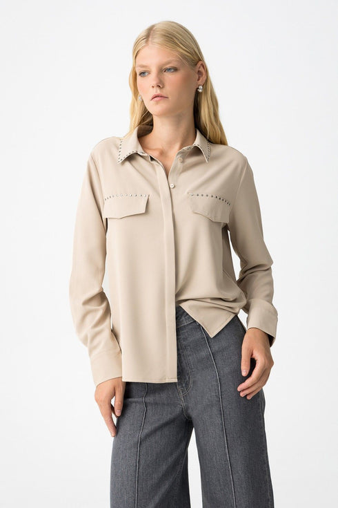 Camisa Manga Larga TIFFOSI Alperce 10062613 178 Bronceado