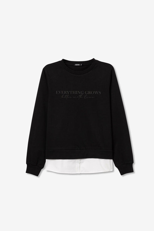 Sudadera TIFFOSI Prata_23 10064169 Negra