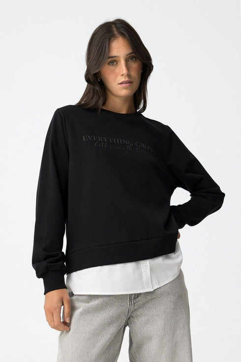 Sudadera TIFFOSI Prata_23 10064169 Negra