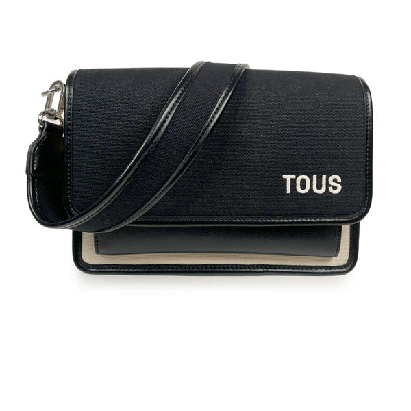 BANDOLERA M. AUDREE CANVAS NEGRO