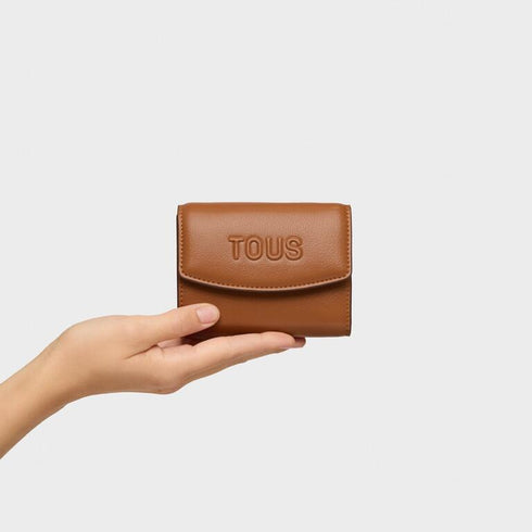 BILLETERA S. POCKET TOUS BLOOM CAMEL