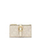 BILLETERA S. T BUCKLES SILHOUETTE BEIGE