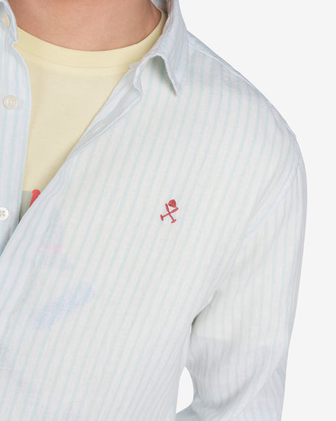 CAMISA SICILIA LIGHT TURQUOISE Harper & Neyer