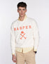 SUDADERA NEW ENGLAND OFF WHITE Harper & Neyer