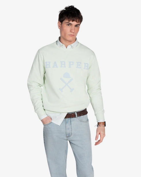 SUDADERA NEW ENGLAND GREEN MINT Harper & Neyer