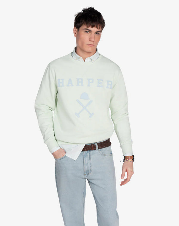 SUDADERA NEW ENGLAND GREEN MINT Harper & Neyer