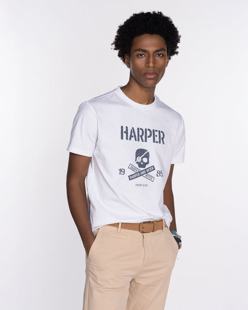 CAMISETA SKULL WHITE Harper & Neyer