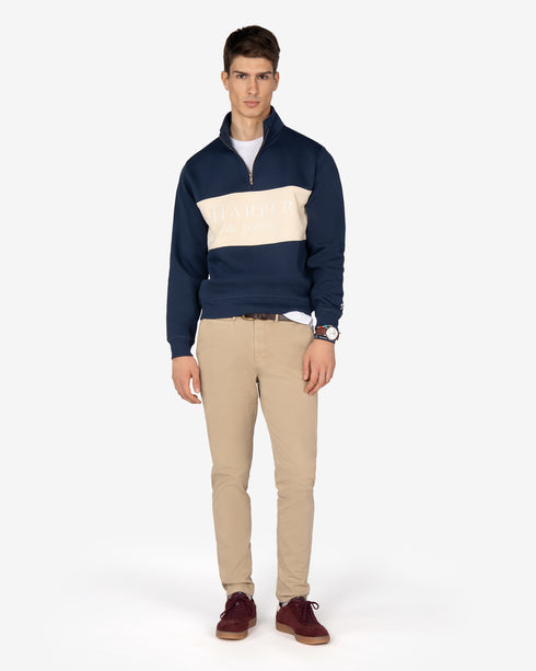 SUDADERA MARYLAND HARPER & NEYER 404125011 AZUL MARINO