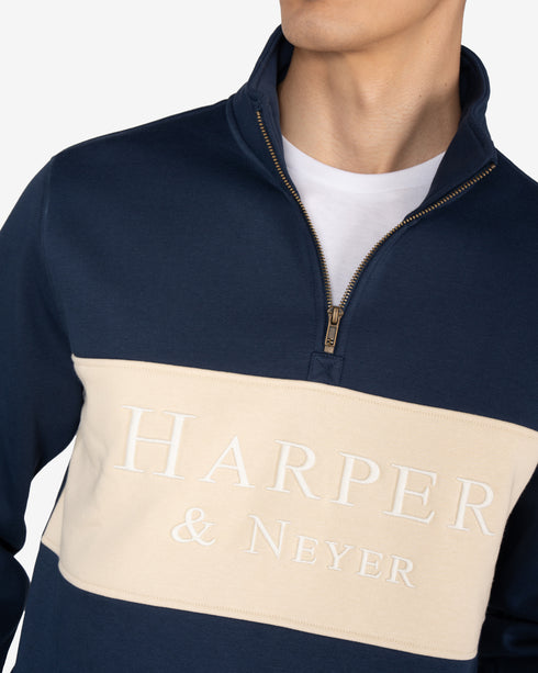 SUDADERA MARYLAND HARPER & NEYER 404125011 AZUL MARINO