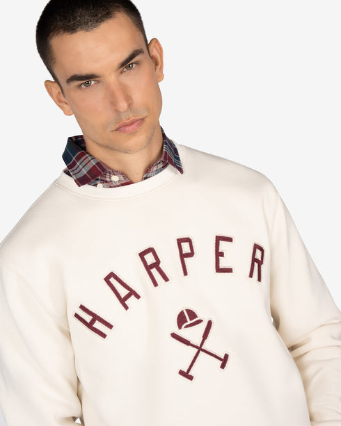 SUDADERA NEW ENGLAND HARPER & NEYER 404125026 CRUDO