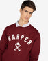SUDADERA NEW ENGLAND HARPER & NEYER 404125026 BORGOÑA