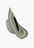 Sombrero floppy efecto rafia multicolor VERDE - NEGRO