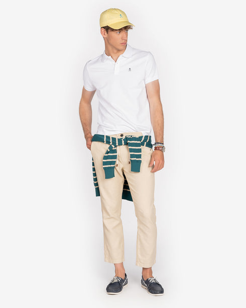 POLO RETRO WHITE Harper & Neyer