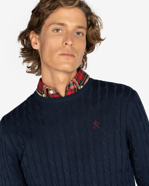 JERSEY BLARNEY CASTELL NAVY BLUE