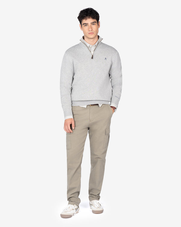 JERSEY ICON ZIPPER HARPER & NEYER 600125006 FRESNO GRIS