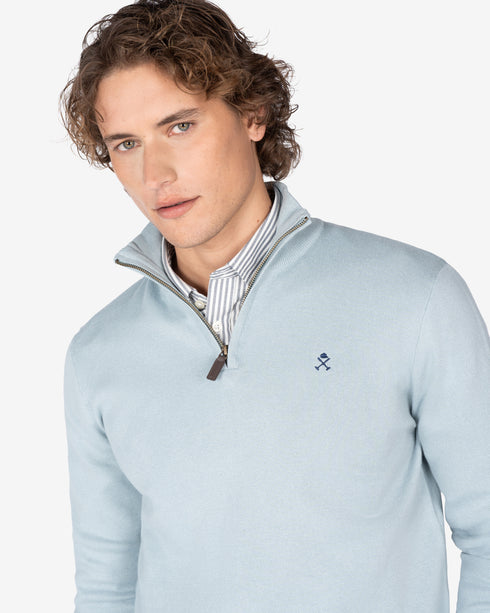 JERSEY ICON ZIPPER HARPER & NEYER 600125006 AZUL CLARO