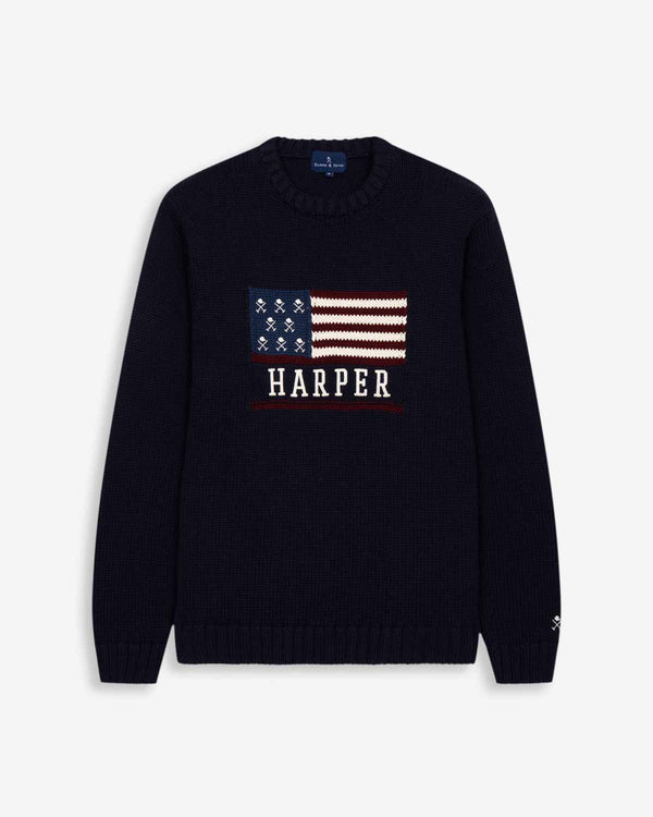JERSEY USA HARPER & NEYER 601125009 AZUL MARINO