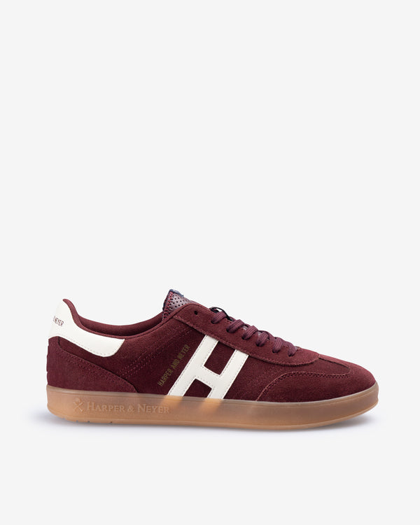SNEAKER HAMPTONS SUEDE HARPER & NEYER 700125012 BORGOÑA