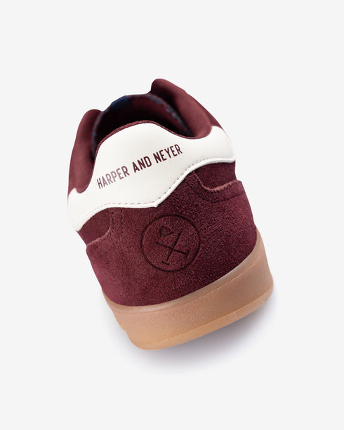 SNEAKER HAMPTONS SUEDE HARPER & NEYER 700125012 BORGOÑA