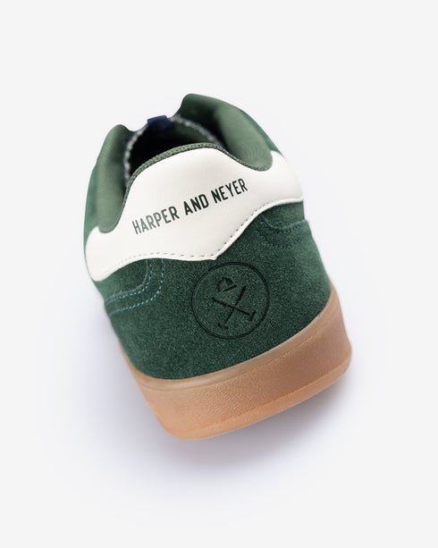 SNEAKER HAMPTONS SUEDE HARPER & NEYER 700125012 BOTELLA VERDE