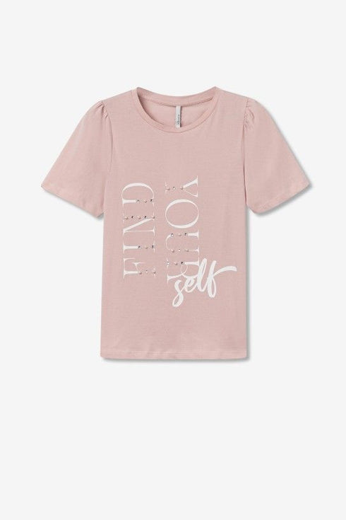 Camiseta Manga Corta Ballet 601 Rosa Plateada