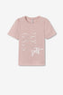 Camiseta Manga Corta Ballet 601 Rosa Plateada