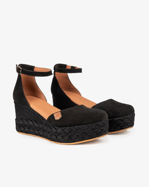 CUÑA POPA 061 CANTALAR BLACK SERRAJE NEGRO