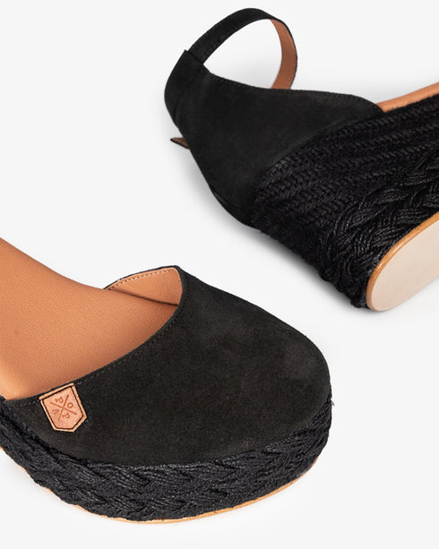 CUÑA POPA 061 CANTALAR BLACK SERRAJE NEGRO