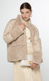 Abrigo combinado plumas pelo CRUDO LF2501009.001 LOLA CASADEMUNT