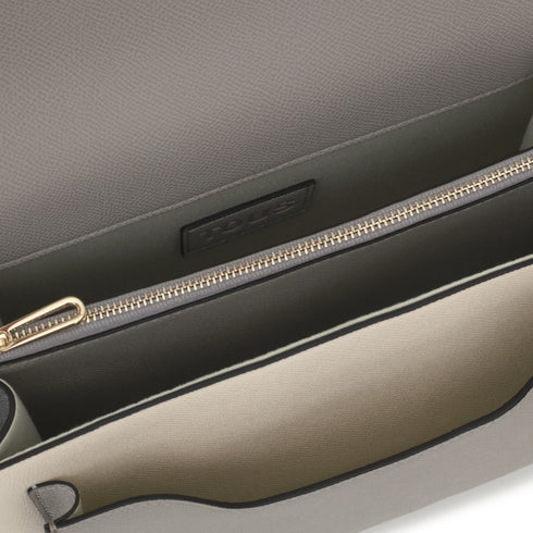 BANDOLERA TOUS M. AUDREE SAFFIANO BEIGE GRIS