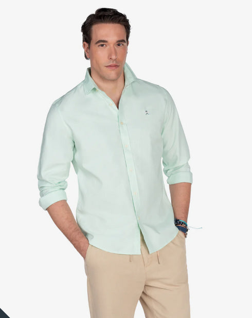 CAMISA OXFORD COLOR GREEN MINT Harper & Neyer
