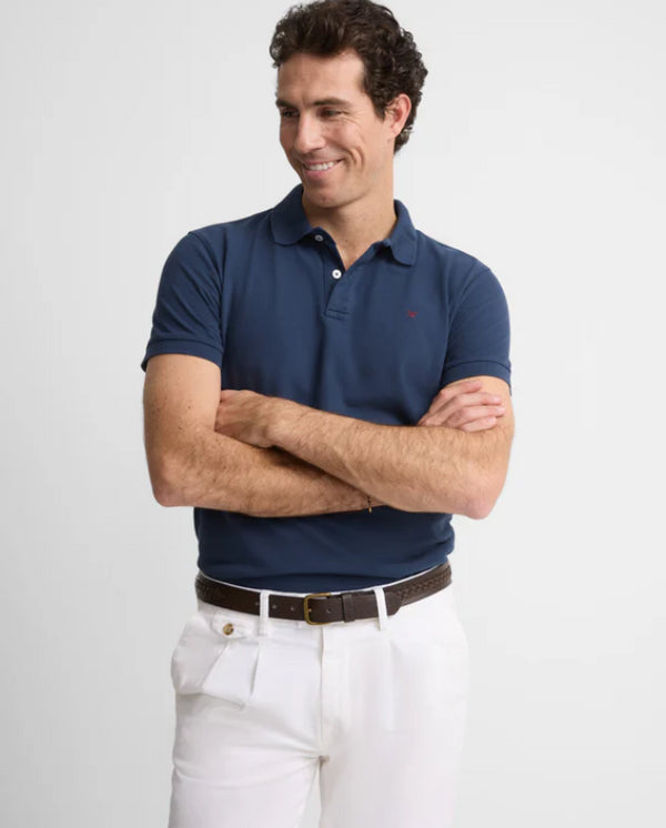 Polo clasico liso azul marino 124653 SILBON