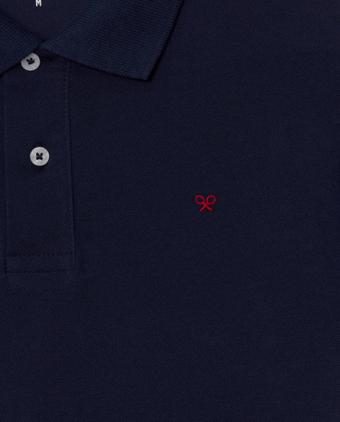 Polo clasico liso azul marino 124653 SILBON